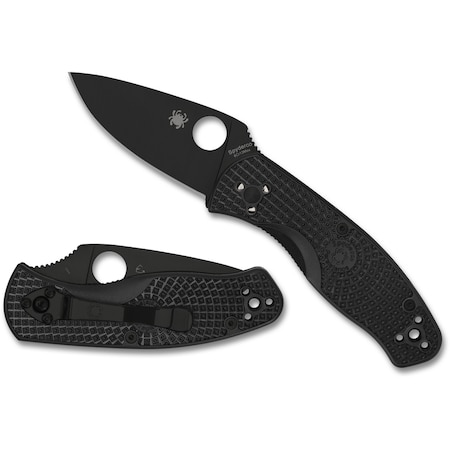 Spyderco 2024 Spyderco Reveal 9, Persistence Lightweight Black Blade, Plain Edge SPY-C136PBBK